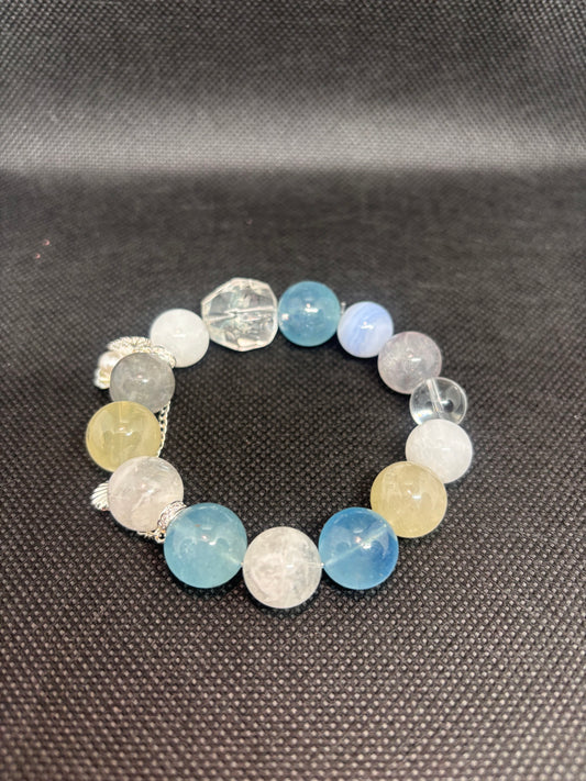Multi-colour crystal bracelet